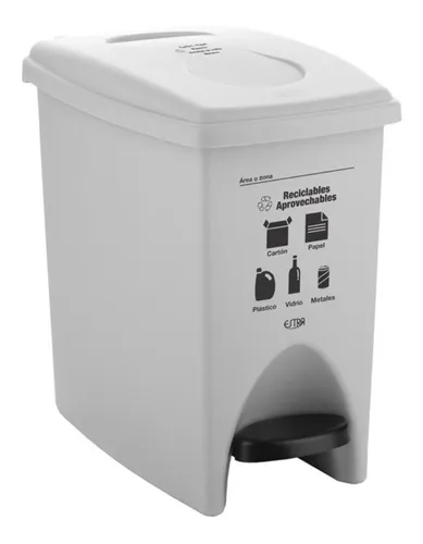 Basurera Pedal 10 Litros Blanca Estra