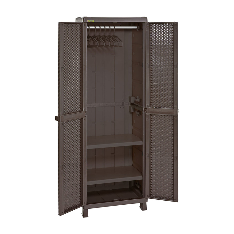 Armario Plástico para Ropa Rattan Wengue
