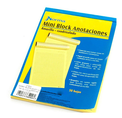 Block Amarillo Carta Norma