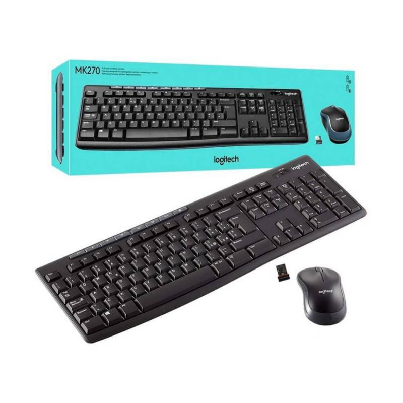 Teclado y Mouse Inalámbricos Logitech MK270