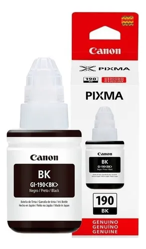 Tinta Canon GI-190 BK 135 ml Negro